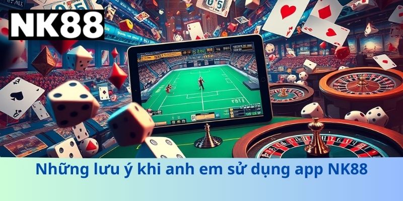 Những lưu ý khi anh em sử dụng app NK88